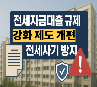 전세자금대출 강화된 규제로 개편