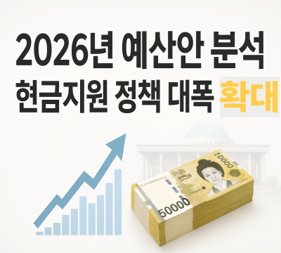 2026년 예산안 현금 지원