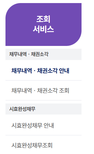 2025년 채무 탕감 대상 및 조건 조회